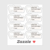 歯科医アポイントメントリマインダー舞城プランナーカレンダー シール (シート)