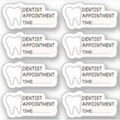 歯科医アポイントメントリマインダー舞城プランナーカレンダー シール (正面)