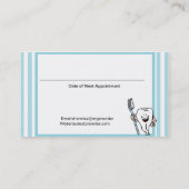 歯科医アポイントメント及び名刺 予約カード (裏面)