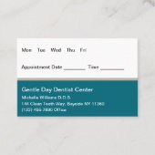 歯科医アポイントメント名刺コンボ 名刺 (正面)