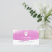 歯科医アポイントメント歯ハート水カラー歯科 予約カード (スタンド正面)