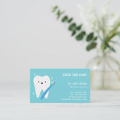 歯科医アポイントメント笑顔の歯デンタルケア 予約カード (スタンド正面)