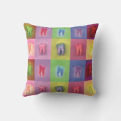 歯科医アメリカのMoJo枕 クッション (裏面)