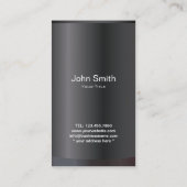 歯科医エレガントブラックデンタルケア 名刺 (裏面)