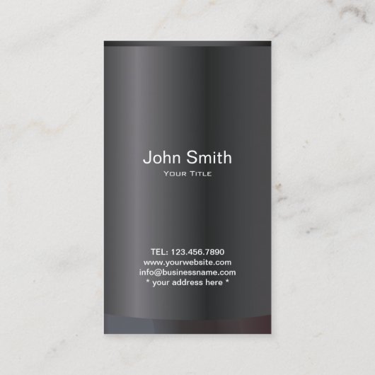 歯科医エレガントブラックデンタルケア 名刺 (裏面)