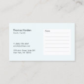 歯科医エレガント室アポイントメントアラーム 予約カード (裏面)