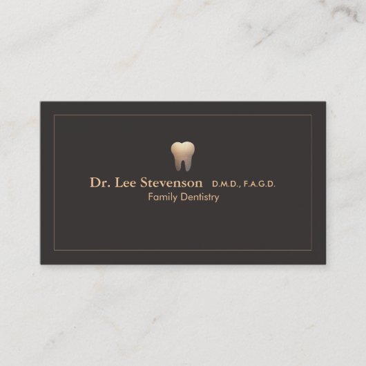 歯科医エレガント室アポイントメント名刺 予約カード (正面)