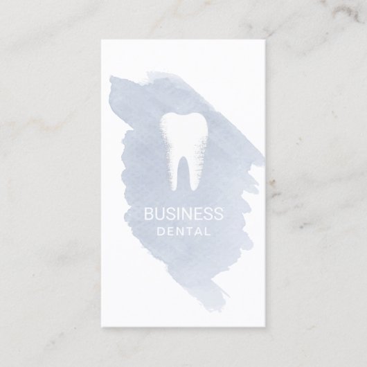 歯科医エレガント用水彩歯科アポイントメント 予約カード (正面)