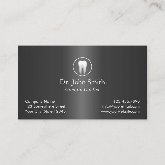 歯科医エレガント金歯科アポイントメント 予約カード (正面)