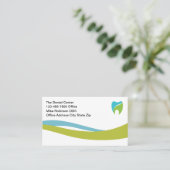 歯科医オフィスの明るいモダンアポイントメントカード 予約カード (スタンド正面)