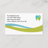 歯科医オフィスの明るいモダンアポイントメントカード 予約カード (正面)