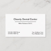 歯科医オフィスアポイントメントの組み合わせ 名刺 (正面)