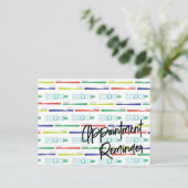 歯科医オフィスアポイントメントリマインダーポストカード ポストカード (スタンド正面)