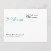 歯科医オフィスアポイントメントリマインダーポストカード ポストカード (裏面)
