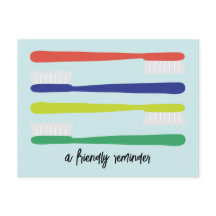 歯科医オフィスアポイントメントリマインダーポストカード