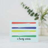 歯科医オフィスアポイントメントリマインダーポストカード ポストカード (スタンド正面)