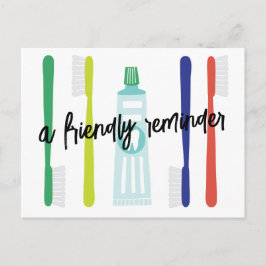 歯科医オフィスアポイントメントリマインダーポストカード ポストカード
