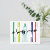 歯科医オフィスアポイントメントリマインダーポストカード ポストカード (スタンド正面)