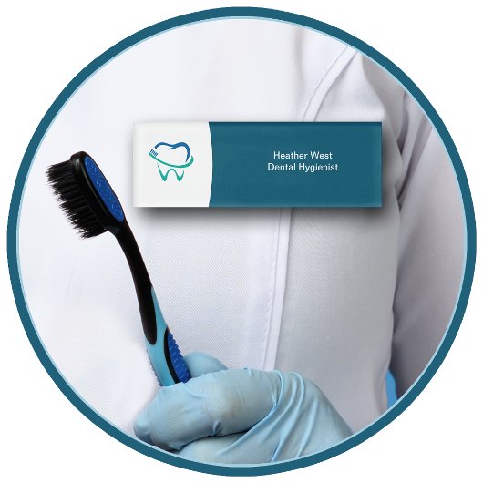 歯科医オフィススタッフトレンディー名札 名札