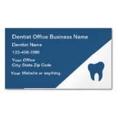 歯科医オフィス磁気名刺テンプレート マグネット名刺 (正面)