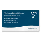 歯科医オフィス編集可能な磁気名刺 マグネット名刺 (正面)