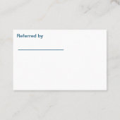 歯科医オフィス2面アポイントメント名刺 名刺 (裏面)