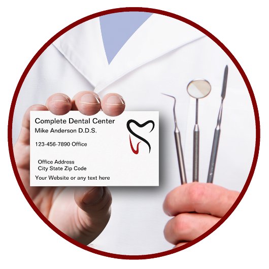 歯科医カスタム室名刺テンプレート 名刺