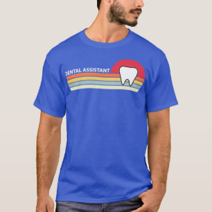 歯科医ギフトレトロスタイル歯科助手ギフトデ Tシャツ