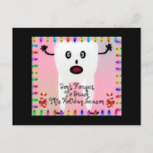 歯科医クリスマスアニメ シーズンポストカード (正面)