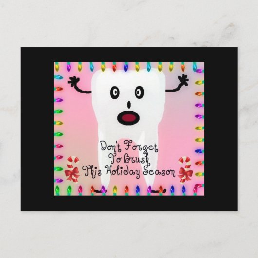 歯科医クリスマスアニメ シーズンポストカード (正面)