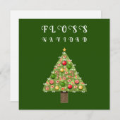 歯科医クリスマスホリデーカード シーズンカード (正面/裏面)