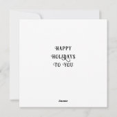 歯科医クリスマスホリデーカード シーズンカード (裏面)