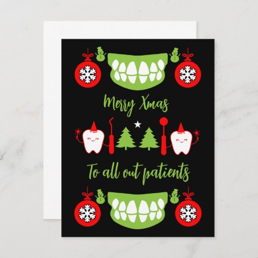 歯科医クリスマス (正面/裏面)