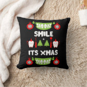 歯科医クリスマス クッション (ブランケット)