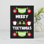 歯科医クリスマス シーズンカード (スタンド正面)