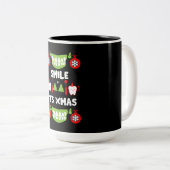 歯科医クリスマス ツートーンマグカップ (正面右)