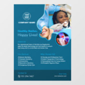 歯科医サービスカスタムウィンドウの固定 ウィンドウサイン (シート)