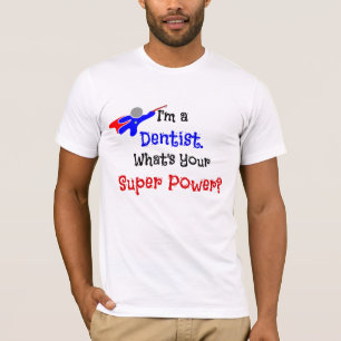歯科医スーパーヒーローユーモアTシャツ Tシャツ