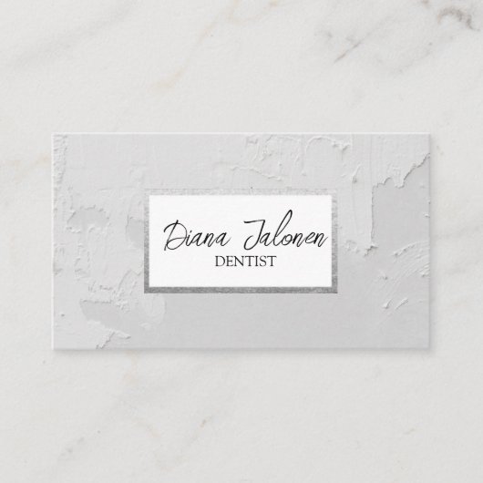 歯科医セラピストドクターアポイントメントリマインダー 名刺 (正面)