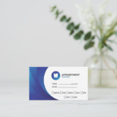 歯科医セラピストドクターアポイントメントリマインダー 名刺 (スタンド正面)