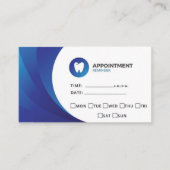 歯科医セラピストドクターアポイントメントリマインダー 名刺 (正面)