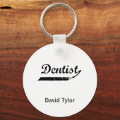 歯科医タイポグラフィ キーホルダー (正面)