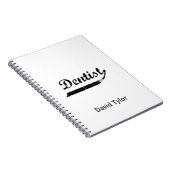 歯科医タイポグラフィ ノートブック (右側)