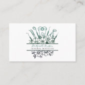 歯科医ツールとフローラ 名刺 (正面)