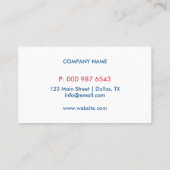 歯科医ツールのパターン | 小児歯科 名刺 (裏面)