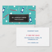 歯科医ツールのパターン | 小児歯科 名刺 (正面/裏面)