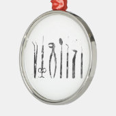 歯科医ツール メタルオーナメント (左)