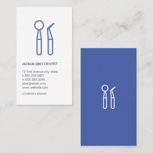 歯科医ツール 名刺 (正面/裏面)