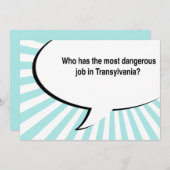 歯科医トランシルバージョーク 招待状 (正面/裏面)