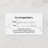 歯科医ネイビーブルーティース歯科医院アポイントメント 予約カード (裏面)